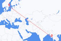 Flyrejser fra Rangoon, Myanmar (Burma) til Stockholm, Sverige