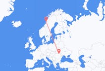 Flights from Sandnessjøen, Norway to Suceava, Romania