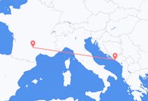 Flug frá Dubrovnik, Króatíu til Rodez, Frakklandi