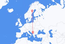 Flyreiser fra Örnskoldsvik, Sverige til Tirana, Albania