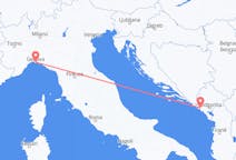 Voli da Tivat, Montenegro to Genova, Italia