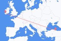 出发地 爱尔兰从 基洛格林目的地 土耳其三生的航班