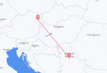 Flyg från Belgrad, Serbien till Wien, Österrike