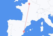 Vols d'Alicante, Espagne à Paris, France