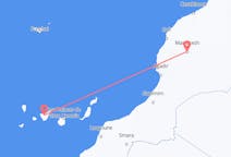 Flights from Marrakesh, Morocco to Tenerife, Spain