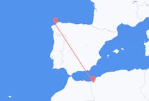 Flyrejser fra Tlemcen, Algeriet til La Coruña, Spanien