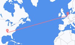 Flyrejser fra Columbus til Amsterdam