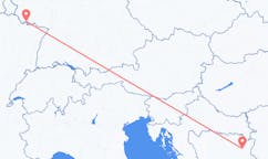 Flug frá Tuzla, Bosníu og Hersegóvínu til Saarbrücken, Þýskalandi