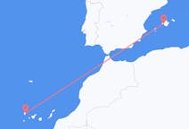 Flyrejser fra Santa Cruz De La Palma, Spanien til Palma, Spanien