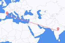 Vols de Nagpur, Inde pour Barcelone, Espagne
