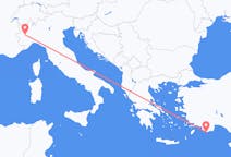 Flights from Turin, Italy to Kastellorizo, Greece