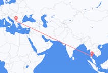 Flyg från Ko Samui, Thailand till Skopje, Nordmakedonien