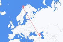 Flüge von Gəncə, Aserbaidschan nach Narvik, Norwegen