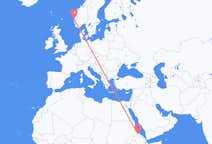 Flyreiser fra Asmara, til Bergen