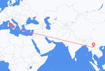 Flights from Chiang Rai Province, Thailand to Trapani, Italy
