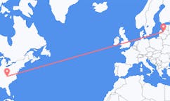 Flyg från Bristol, USA till Riga, Lettland
