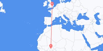 Flights from Burkina Faso to the United Kingdom