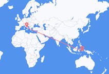 Flyg från Ambon, Maluku, Indonesien till Neapel, Indonesien