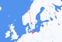 Flüge von der Stadt Namsos in die Stadt Stettin