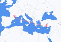 Flights from Perpignan, France to Gazipaşa, Turkey