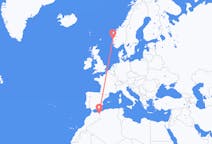 Flights from Oujda, Morocco to Bergen, Norway