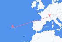 Flyg från Terceira till Genève