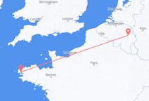 Flights from Brest, France to Liège, Belgium