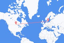 Flyg från Winnipeg, Kanada till Karlskrona, Sverige