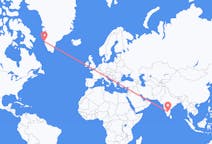 出发地 印度班加罗尔目的地 格陵兰玛尼特索克的航班