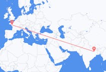 Flyrejser fra Gaya, Indien til Nantes, Frankrig
