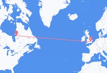 Flights from Kuujjuarapik, Canada to London, England