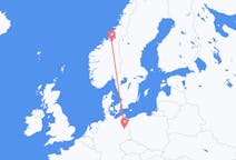 Flug frá Þrándheimi, Noregi til Berlínar, Þýskalandi