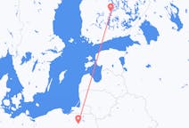 Flights from Szymany, Szczytno County, Poland to Jyväskylä, Finland