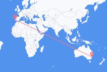 オーストラリア、 ウロンゴン市から、オーストラリア、リスボン行き行きのフライト