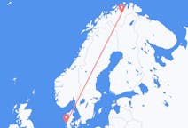 Flights from Lakselv, Norway to Esbjerg, Denmark