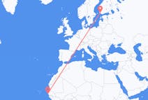 Flyg från Dakar, Senegal till Åbo, Finland