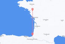 Flyg från Nantes, Frankrike till Biarritz, Frankrike