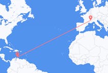 阿鲁巴岛出发地 阿鲁巴岛飞往阿鲁巴岛目的地 格勒诺布尔的航班