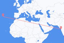 Flyrejser fra Mumbai, Indien til São Roque do Pico, Portugal