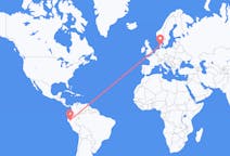 Flights from Jaén, Peru to Billund, Denmark