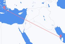 Lennot Bahrainin saarelta, Bahrain Astypalaiaan, Kreikka