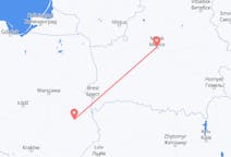 Flyg från Lublin, Polen till Minsk, Vitryssland