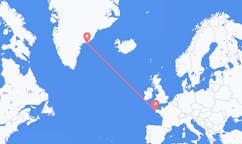 Flyreiser fra Kulusuk, Grønland til Brest, Frankrike