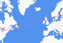 Flyg från Toronto, Kanada till Mariehamn, Åland