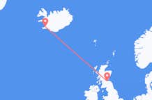 Flights from Edinburgh to Reykjavík