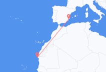 Vluchten van Nouadhibou naar Alicante