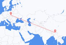 Flyrejser fra Dibrugarh, Indien til Kraków, Polen