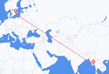 Flyrejser fra Rangoon, Myanmar (Burma) til Kalmar, Sverige
