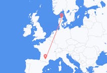 Flights from Aalborg, Denmark to Toulouse, France