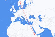 Flyreiser fra Dessie, Etiopia til Oslo, Norge